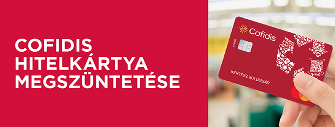 Cofidis hitelkártya megszűntetése